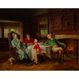 Margaret Dovaston (1884-1955), FOUR GENERATIONS, Oil on canvas; signed lower right, 16 x 20 in — 40.