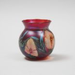 Charles Lotton (American, b.1935), Iridescent Multi Flora Glass Vase, c.1976, height 4.2 in — 10.7 c