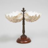 Victorian Natural Sea Shell Dish on Stand, 19th century, height 10.8 in — 27.4 cm
