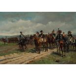 Guido Sigriste (1864-1915), NAPOLEON AT WATERLOO, Oil on canvas; signed lower right, titled to the n