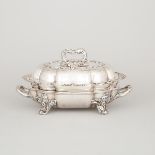 Old Sheffield Plate Oval Entrée Dish with Warming Stand, Roberts, Smith & Co., c.1830, length 15 in