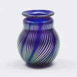 David Lotton (American, b.1960), Miniature Iridescent Glass Vase, 1993, height 2.6 in — 6.6 cm, diam