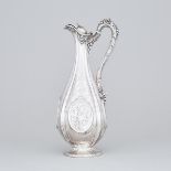 Victorian Silver Claret Jug, Martin, Hall & Co., Sheffield, 1857, height 13.2 in — 33.6 cm