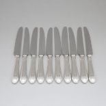 Ten English Silver Old English Pattern Table Knives, Sheffield, 1998/99, length 9.6 in — 24.5 cm