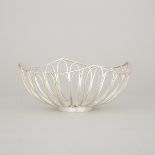 Edwardian Silver Wirework Basket, George Jackson & David Fullerton, London, 1906, height 3.3 in — 8.