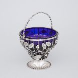 Victorian Silver Openwork Sugar Basket, Charles Thomas & George Fox, London, 1846, height 6.3 in — 1