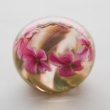 Charles Lotton (American, b.1935), Multi Flora Magnum Glass Paperweight, 1980, height 3.6 in — 9.2 c