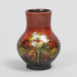 Moorcroft Flambé Columbine Small Vase, c.1955, height 3.9 in — 10 cm