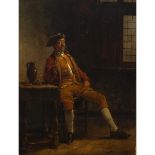 Attributed to Henry Robert Morland (1730-1797), THE PIPE OF PEACE, Oil on panel; signed indistinctly