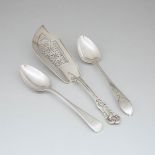 Two George III Silver Table Spoons, Francis Howden, Edinburgh, 1790 and George Smith III & William F