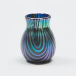Charles Lotton (American, b.1935), Miniature Iridescent Glass Vase, 2010, height 2.5 in — 6.3 cm, di