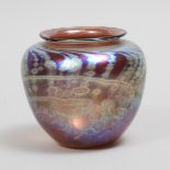 Karl Schantz (American-Canadian, b.1944), Iridescent Glass Vase, 1978, height 5 in — 12.8 cm