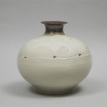 Kayo O'Young (Canadian, b.1950), Incised and Partly Glazed Vase, 1978, height 10.8 in — 27.5 cm, dia