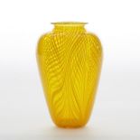 Karl Schantz (American-Canadian, b.1944), Yellow Glass Vase, 1977, height 8.1 in — 20.5 cm