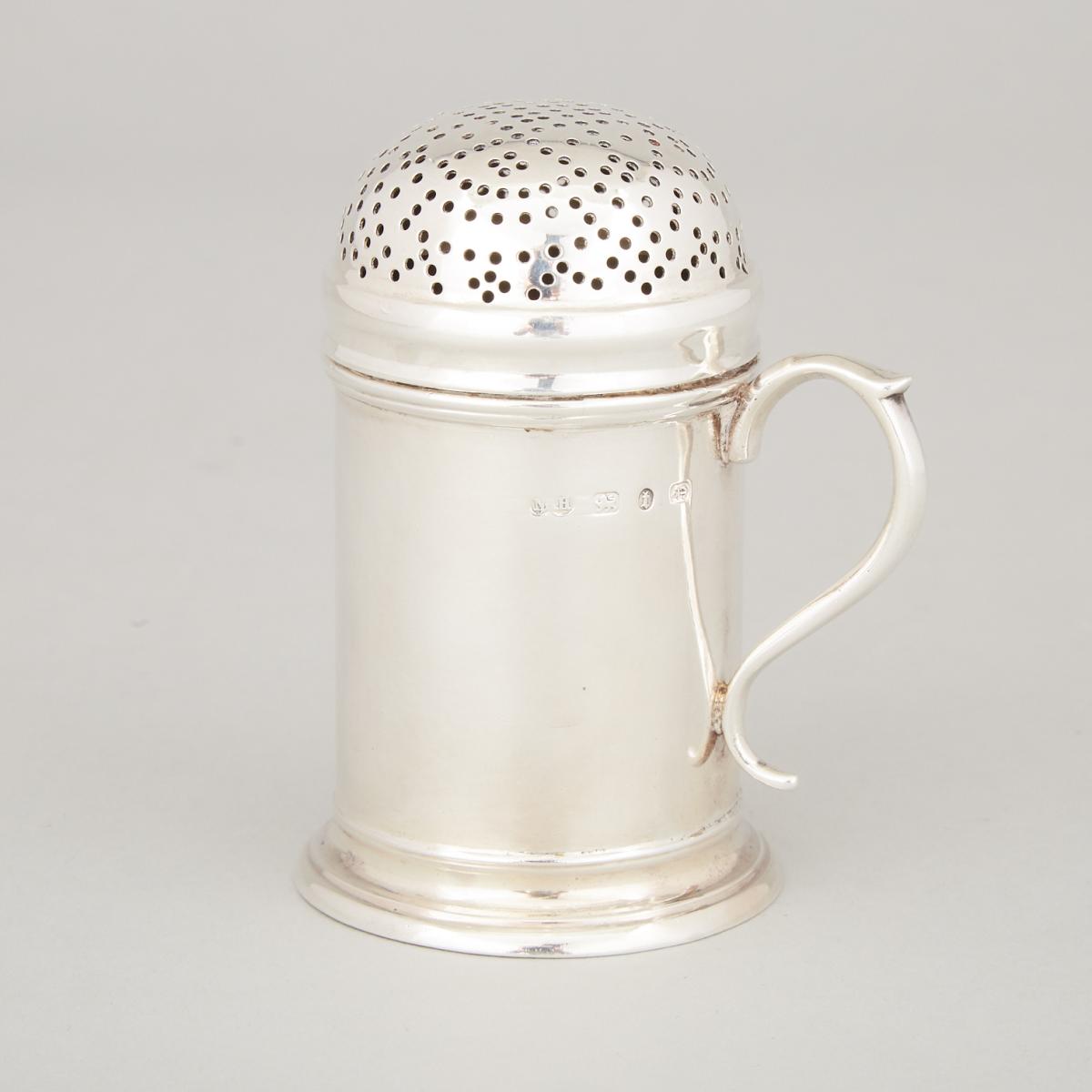 Victorian Silver Kitchen Pepper, George Nathan & Ridley Hayes, Birmingham, 1893, height 3.7 in — 9.5