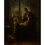 Bernard de Hoog (1867-1943), FEEDING THE CHILD, Oil on canvas; signed lower right, titled to gallery