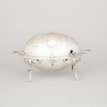 English Silver Plated Oval Breakfast Dish, Walker & Hall, early 20th century, length 15 in — 38 cm