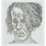 Lucian Freud (1922-2011), GIRL WITH FUZZY HAIR, 2004 [FIGURA, 63], Etching on Sommerset White paper;