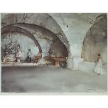 Sir William Russell Flint (1880-1969), THE DUBIOUS BERNINI, 1962, Colour offset lithograph; signed
