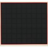 Roger-François Thépot (1925-2003), ECHEC AU CARRE - BLACK/RED, 1966, 19 x 20.5 in — 48.3 x 52.1 cm