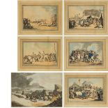 Thomas Rowlandson (1756-1827), SIX PRINTS, INCLUDING FIVE PRINTS FROM THE RACING SERIES, 1798; AND A