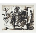 After Pablo Picasso (1881-1973), "CAVALIER EN ARMURE", 1951, PRINTED 1982, Etching on Arches paper,