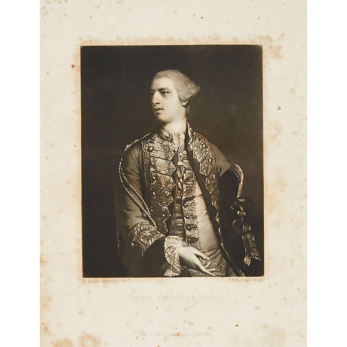 Samuel William Reynolds the Elder (1773-1835) After Joshua Reynolds (1723-1792), LORD SOUTHAMPTON, 1 - Image 2 of 9