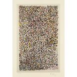 Mark Tobey (1890–1976), STAINED GLASS, 1974, Colour lithograph with tone on wove paper; signed and n