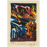 Claude Breeze (1938- ), LANDSCAPE #1, 1985-86, Colour woodcut on laid Japon paper; signed, titled, d