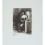 Henry Moore (1898–1986), SEATED FIGURE III DARK ROOM (FROM "SEATED FIGURES), 1974/1976 [CRAMER VOL.