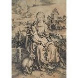 Albrecht Dürer (1471-1528), THE VIRGIN WITH CHILD AND MONKEY, CIRCA 1498 [BARTSCH, 42], Engraving on