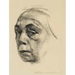 Käthe Kollwitz (1867-1945), SELBSTBILDNIS (SELF-PORTRAIT), 1924 [KLIPSTEIN, 198 (A)], Lithograph on