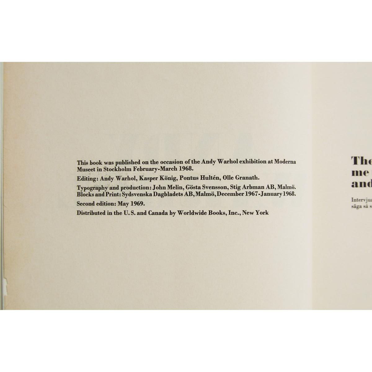 Andy Warhol (1928–1987), ANDY WARHOL: CATALOGUE PUBLISHED ON THE OCCASION OF THE ANDY WARHOL EXHIBIT - Image 3 of 3