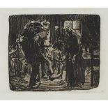 Käthe Kollwitz (1867-1945), HAMBURGER KNEIPE (HAMBURG TAVERN), 1901 [KLIPSTEIN, 58 III (A)], Soft-gr