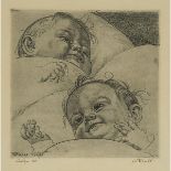 Eduard Wiiralt (1898–1954), CHILDREN (LAPSED), 1937 [KANGILASKI, 92], Linoleum cut, signed and dated