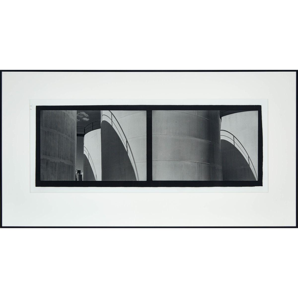 Jane Hinton (Stevenson) (1936-2020), TANKS, 1991, Gelatin silver print; titled and dated "Tanks, 199 - Image 2 of 3