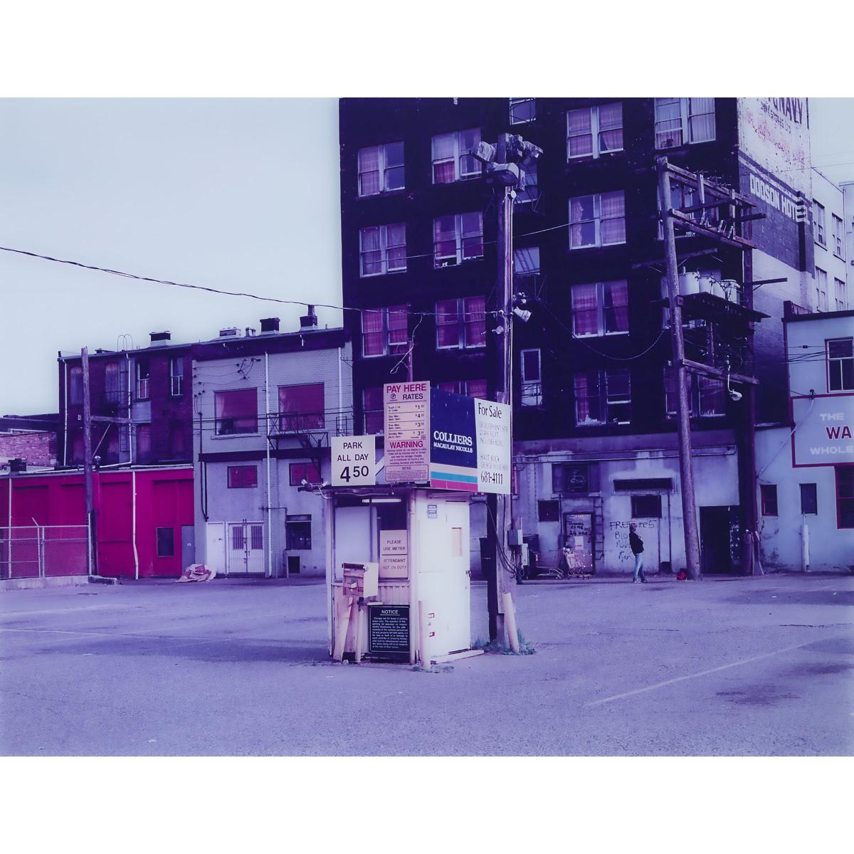 Roy Arden (1957- ), PARKING LOT, VANCOUVER, B.C., 1996, PRINTED IN 1998, Transmounted chromogenic pr