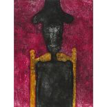 Rufino Tamayo (1899–1991), HOMBRE EN NEGRO, 1976 [PEREDA, 219], Mixografía in colours on Arches pape