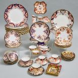 Group of Royal Crown Derby 'Imari' Pattern Tablewares, 19th/20th century, dinner plate diameter 10.2