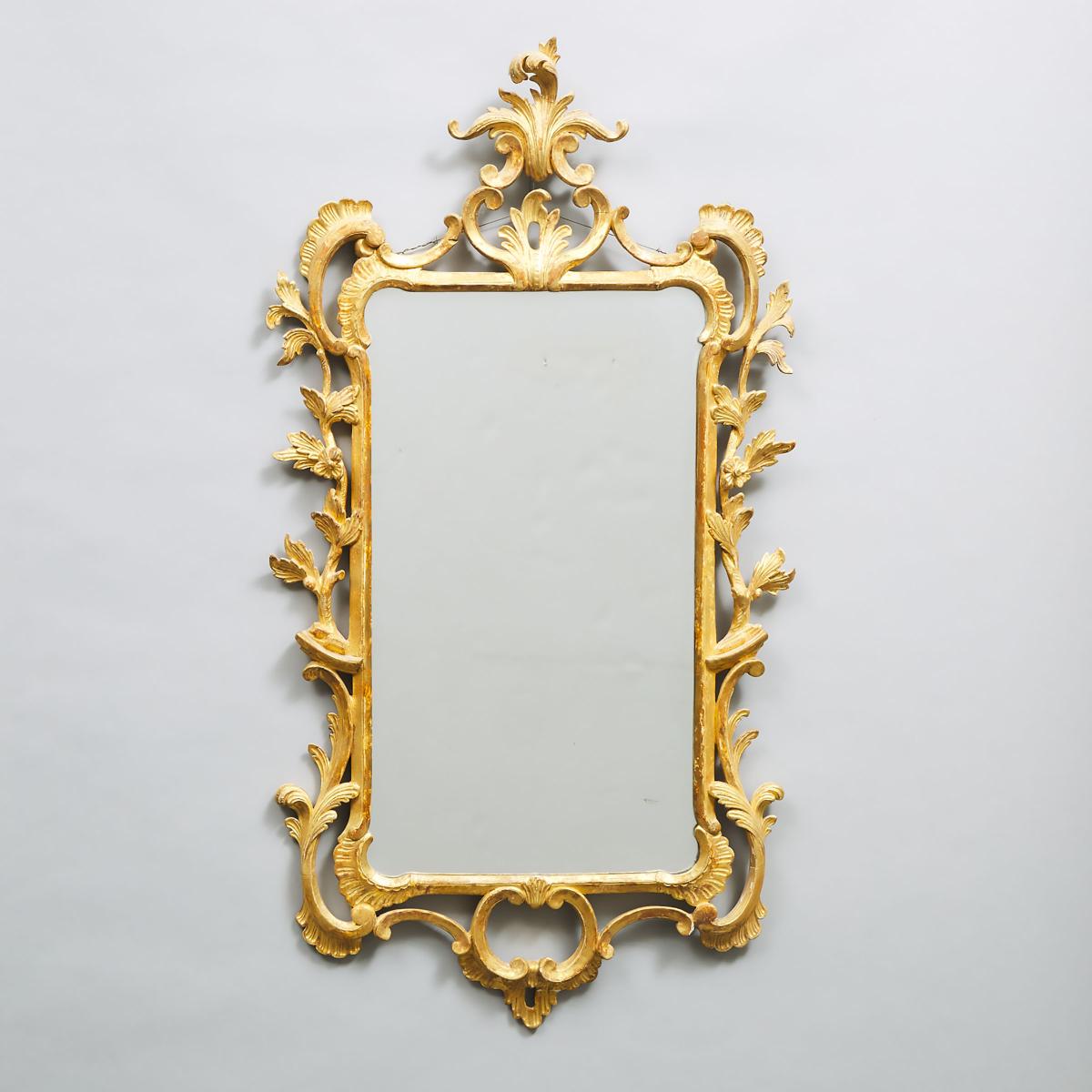 George III Giltwood Mirror, c.1770, 39.25 x 20.5 in — 99.7 x 52.1 cm