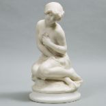 Carlo Pittaluga (Italian, fl. late 19th/early 20th centuries), SEATED NUDE, height 19.7 in — 50 cm