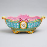 Wedgwood Reticulated Majolica Oval Centrepiece, 1872, length 20.9 in — 53 cm