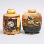 Two Nippon Tobacco Jars, early 20th century, height 5.8 in — 14.8 cm (2 Pieces)