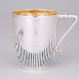 Victorian Silver Small Mug, Fenton Bros., Sheffield, 1884, height 3.7 in — 9.4 cm