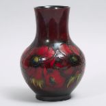 Moorcroft Flambé Anemone Vase, c.1945-49, height 10 in — 25.5 cm