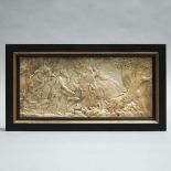 Roman Mythological Limestone Relief Panel of Endymion and Selene, 18th century or earlier, panel 5.5