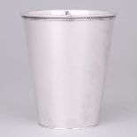 Swedish Silver Beaker, Oscar L. Olausson, Stockholm, 1963, height 4.3 in — 11 cm