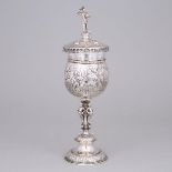 German Silver Standing Cup and Cover, Georg Roth & Co. or Wolf & Knell, Hanau, c.1900, height 14 in