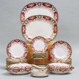 Royal Crown Derby 'Imari' (5121) Pattern Service, 20th century, largest platter length 16.9 in — 43