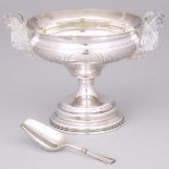 Russian Silver Two-Handled Footed Bowl, Moscow, 1891, 5 x 7 in — 12.8 x 17.8 cm (2 Pieces)